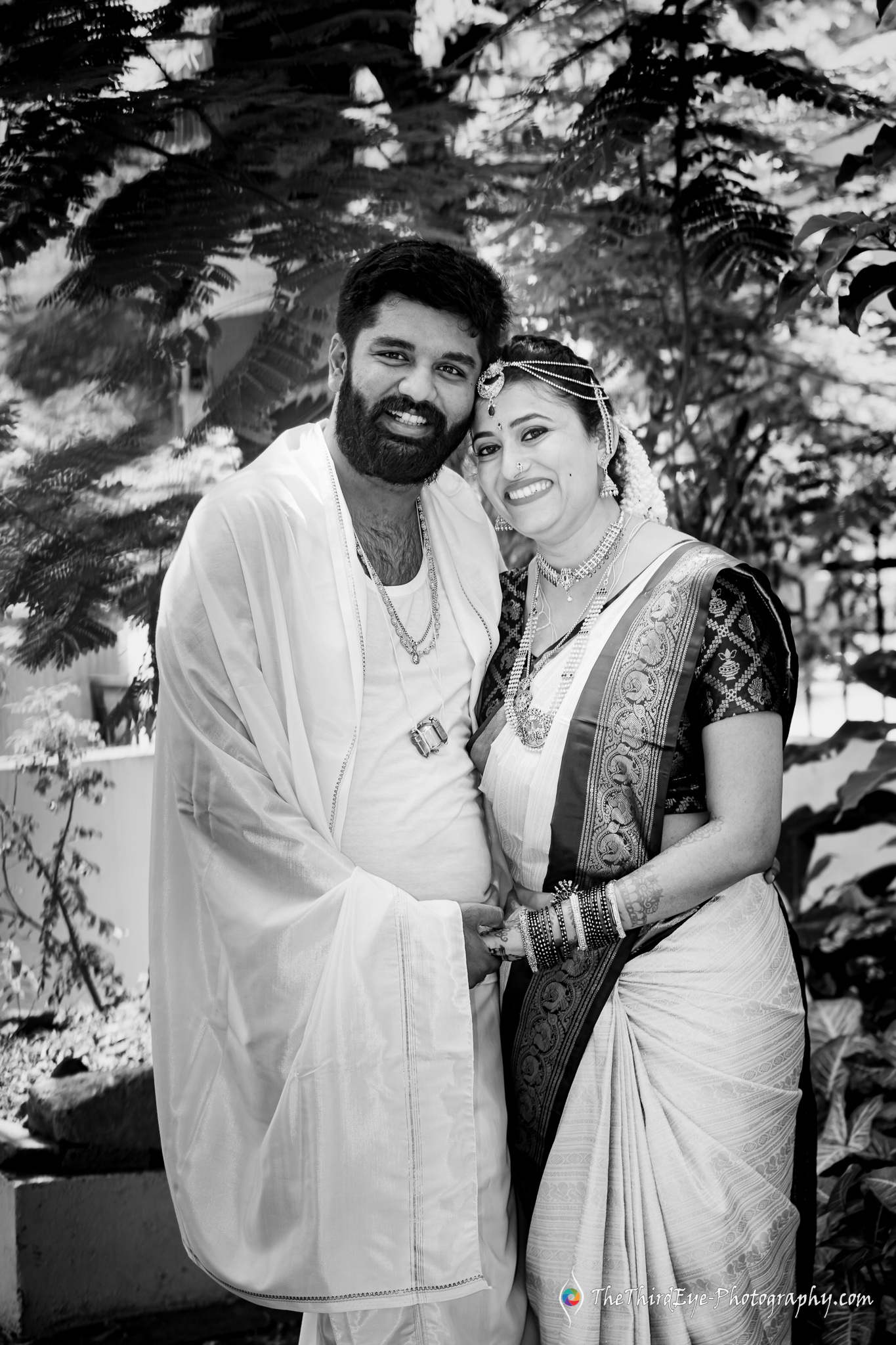 Bride-bridegroom-couple-love-moment-attire-smiles-bw-timeless-happy-Best-South-indian-Candid-Wedding-photographer-Covid-19-TTEP_CM_07_A6500423-2