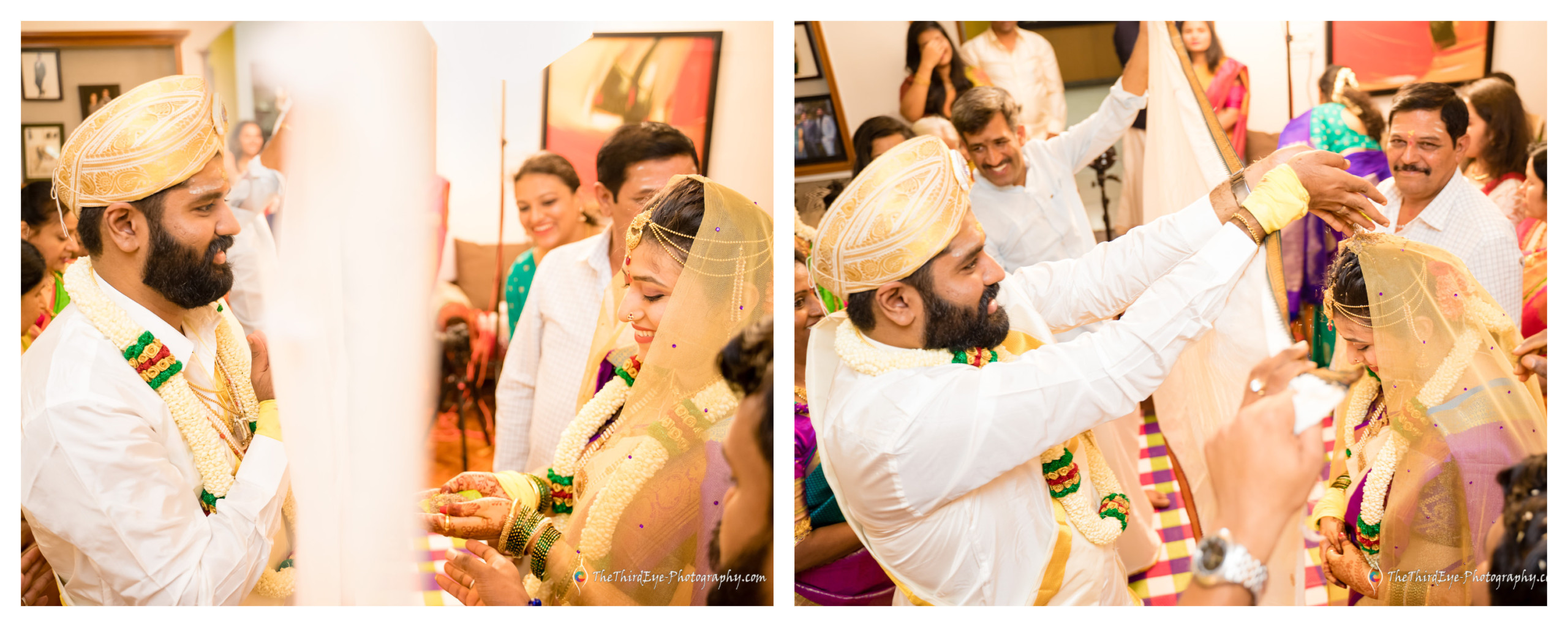 bride-groom-couple-happy-firstlook-beautiful-wedding-photos-recommendations-Best-South-indian-Candid-photographer-Covid-19
